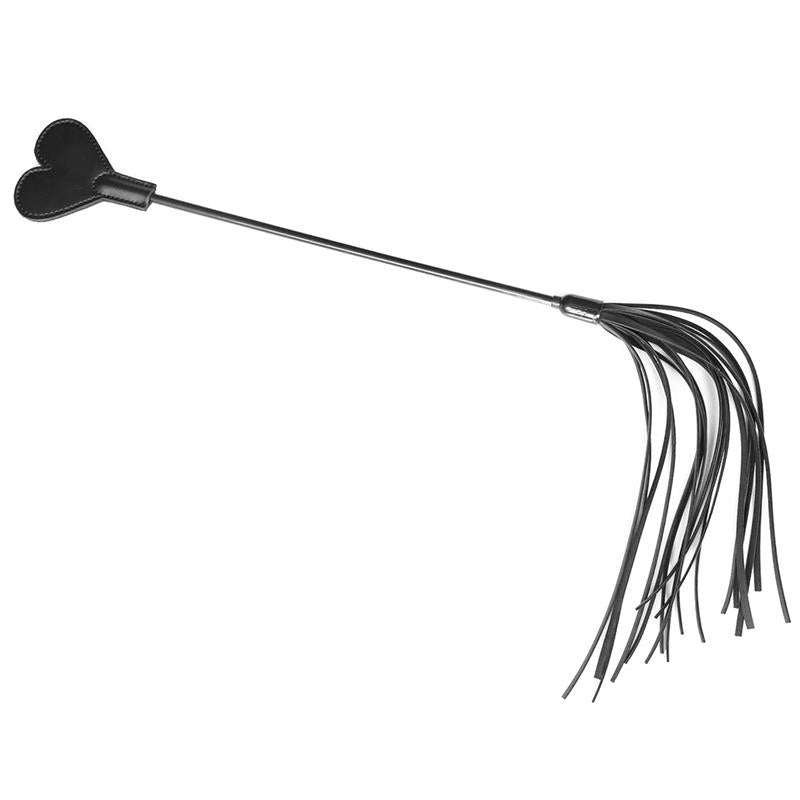 LATETOBED BDSM LINE - HEART PADDLE WITH FLOGGER 60 CM