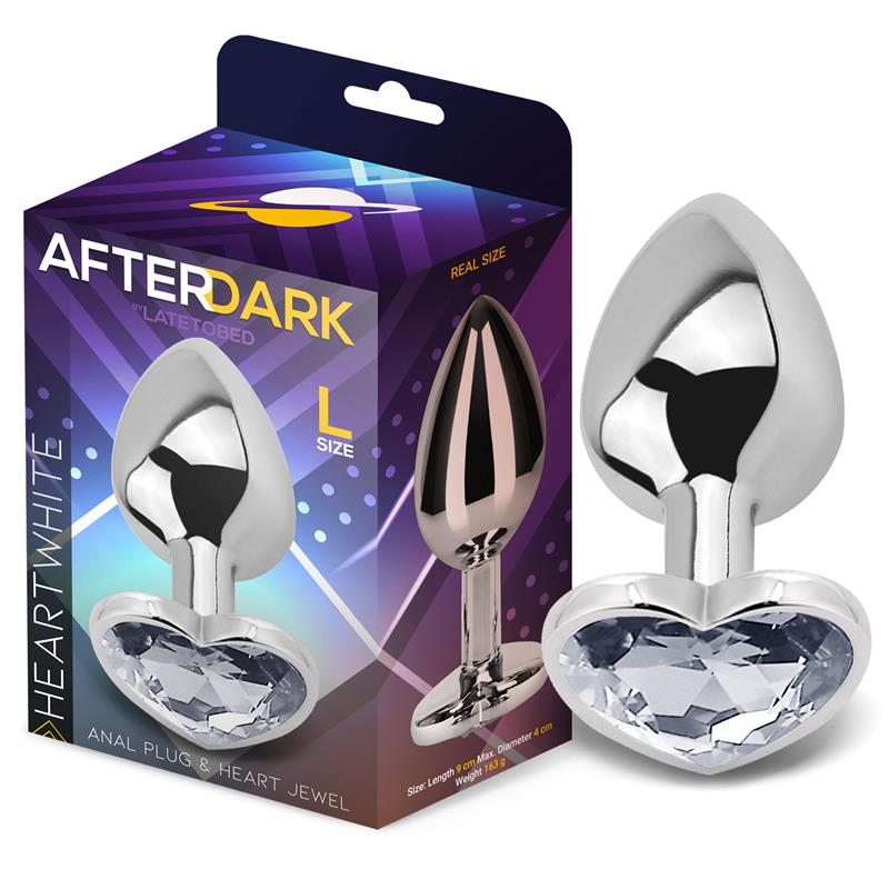AFTERDARK - HEART SHAPED BUTT PLUG SIZE TALLA L