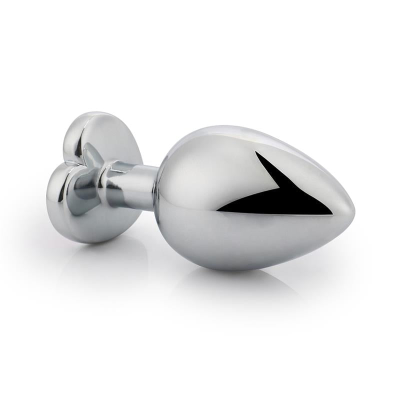 AFTERDARK - HEART SHAPED BUTT PLUG WHITE SIZE M