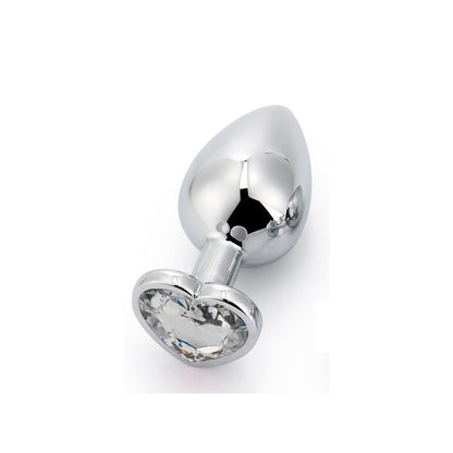 AFTERDARK - HEART SHAPED BUTT PLUG WHITE SIZE S