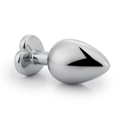 AFTERDARK - HEART SHAPED BUTT PLUG WHITE SIZE S