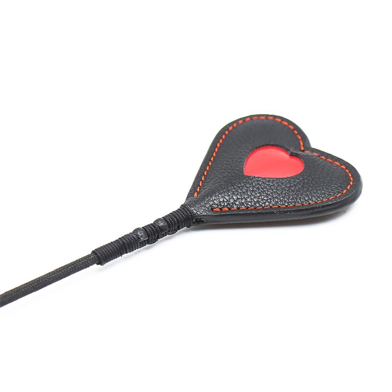 LATETOBED BDSM LINE - HEART SHAPED RIDING CROP 51 CM