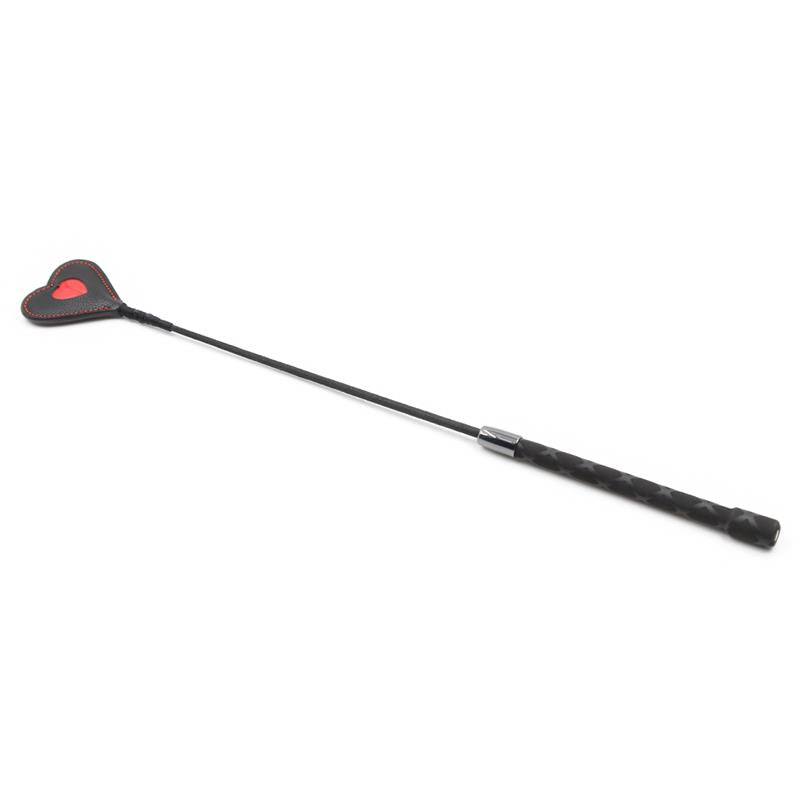 LATETOBED BDSM LINE - HEART SHAPED RIDING CROP 51 CM