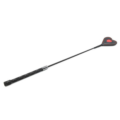 LATETOBED BDSM LINE - HEART SHAPED RIDING CROP 51 CM