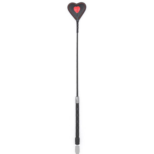 LATETOBED BDSM LINE - HEART SHAPED RIDING CROP 51 CM