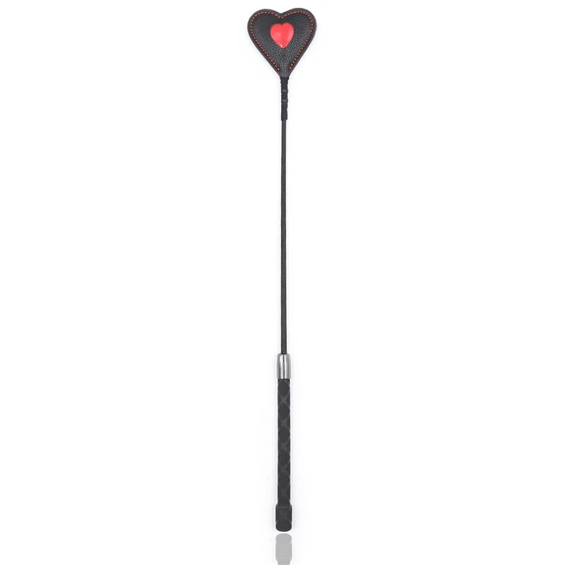 LATETOBED BDSM LINE - HEART SHAPED RIDING CROP 51 CM