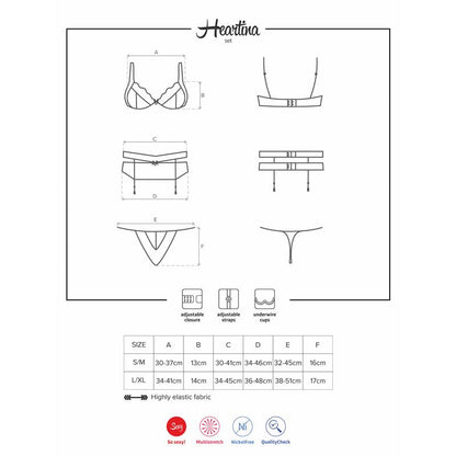 OBSESSIVE - HEARTINA 3 PIECES SET