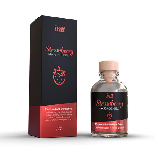 INTT - HEAT EFFECT MASSAGE GEL STRAWBERRY 30 ML