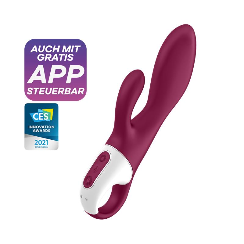 SATISFYER - HEATED AFFAIR VIBRADOR WITH HEAT EFFECT G-SPOT USB SILICONA
