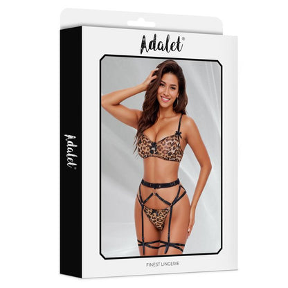 ADALET LINGERIE - HELENA BRA, GARTER BELT, PANTIES AND LEG RING SET