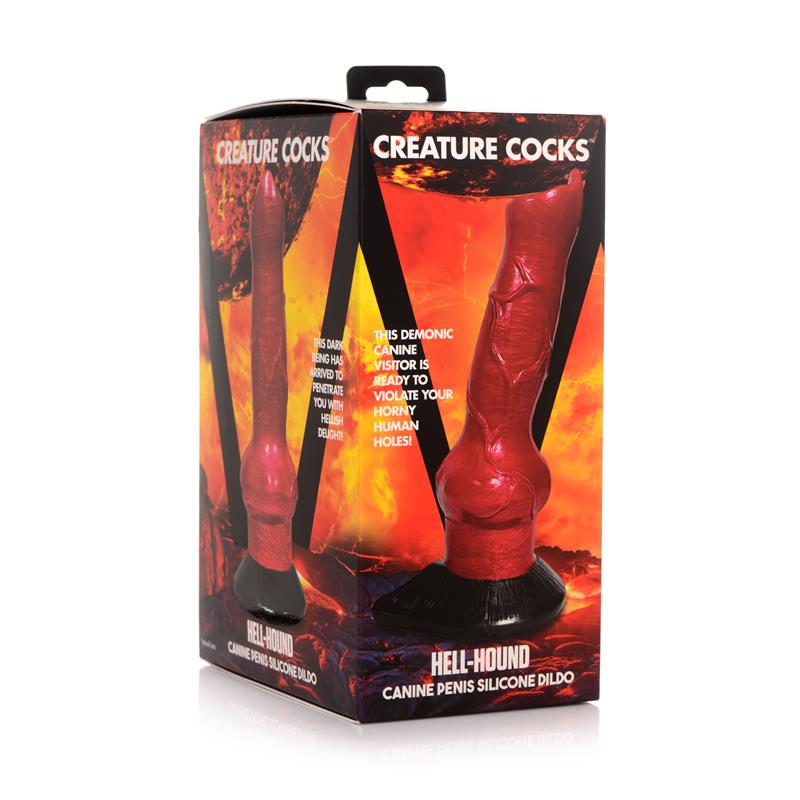 CREATURE COCKS - HELL-HOUND CANINE SILICONE DILDO 19 CM - 7.5