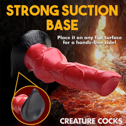 CREATURE COCKS - HELL-HOUND CANINE SILICONE DILDO 19 CM - 7.5