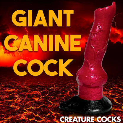 CREATURE COCKS - HELL-HOUND CANINE SILICONE DILDO 19 CM - 7.5
