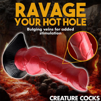 CREATURE COCKS - HELL-HOUND CANINE SILICONE DILDO 19 CM - 7.5