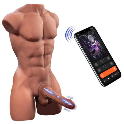XISE - HENRY TORSO WITH DETACHABLE DILDO, THRUSTING AND APP 15.7 KG