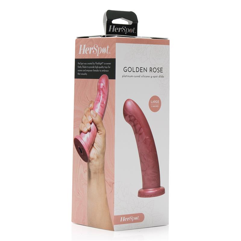 FLESHLIGHT - HERSPOT DILDO GOLDEN ROSE BIG SIZE