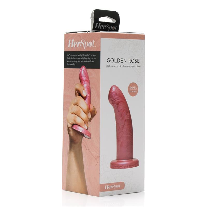 FLESHLIGHT - HERSPOT DILDO GOLDEN ROSE SIZE