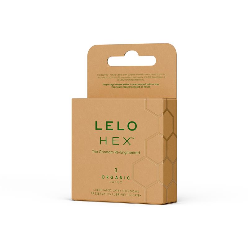 LELO - HEX CONDOMS ORGANIC 3 UNITS