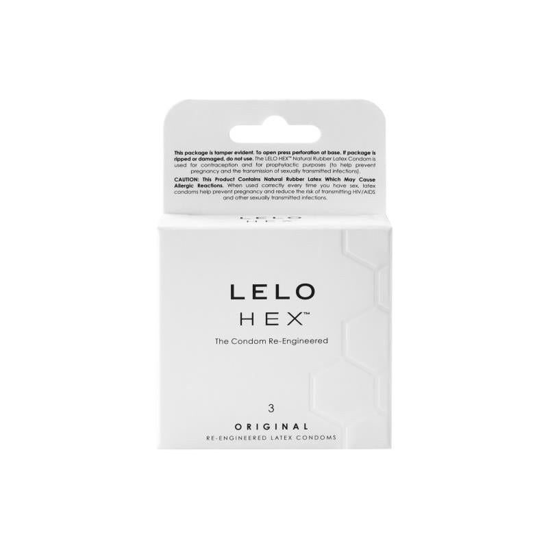 LELO - PRÉSERVATIFS HEX ORIGINAL LOT DE 3