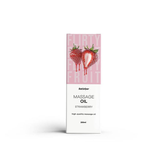 SATISFYER - HIGH-QUALITY MASSAGE OIL 250 ML STRAWBERRY