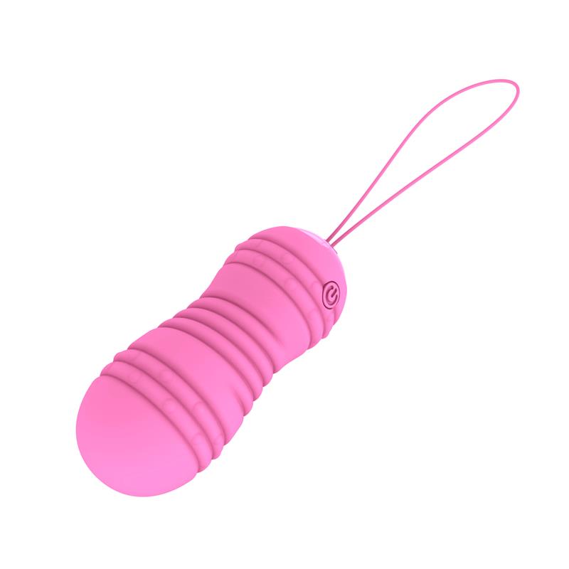 LATETOBED - HIIBO HUEVO VIBRADOR Y ROTATORIO CON CONTROL REMOTO USB SILICONA ROSA