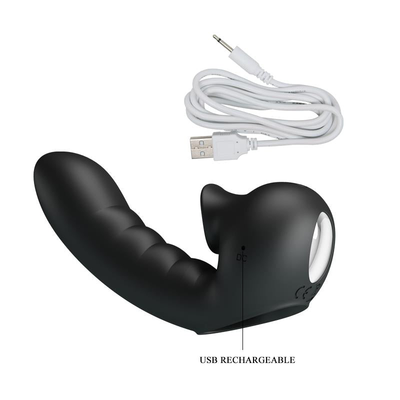 PRETTYLOVE - HOBGOBLIN FINGER SLEEVE VIBRATION AND STIMULATING TONGUE