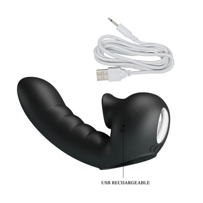 PRETTYLOVE - HOBGOBLIN FINGER SLEEVE VIBRATION AND STIMULATING TONGUE