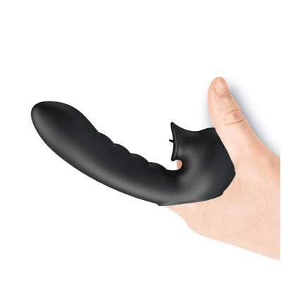 PRETTYLOVE - HOBGOBLIN FINGER SLEEVE VIBRATION AND STIMULATING TONGUE
