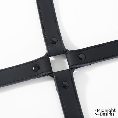 MIDNIGHT DESIRES - HOGTIE CROSS BAR HAND AND ANKLE CUFFS
