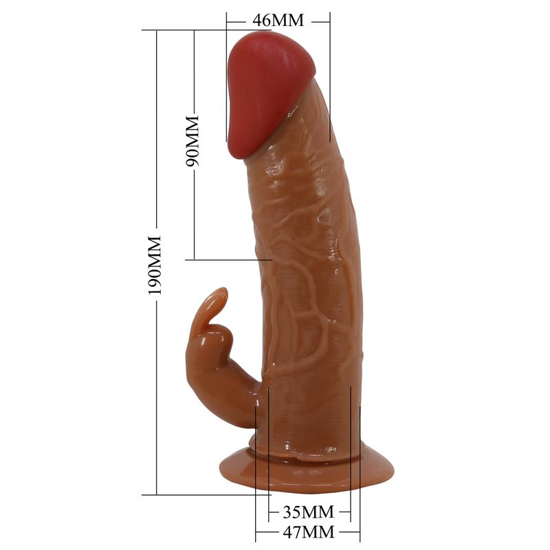 PRETTYLOVE - HOLLOW STRAP-ON DILDO WITH VIBRATION 7.4 MAVION