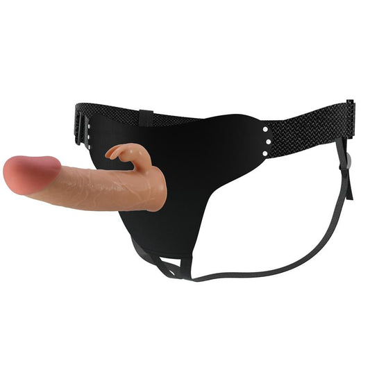 PRETTYLOVE - HOLLOW STRAP-ON HARNESS WT DILDO 19 CM MAVIS