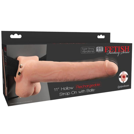 FETISH FANTASY SERIES - HOLLOW STRAP-ON WITH DILDO WITH VIBRATION 11