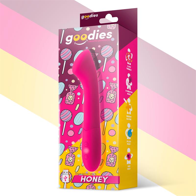 GOODIES - HONEY G-SPOT VIBE USB SILICONE FUCHSIA