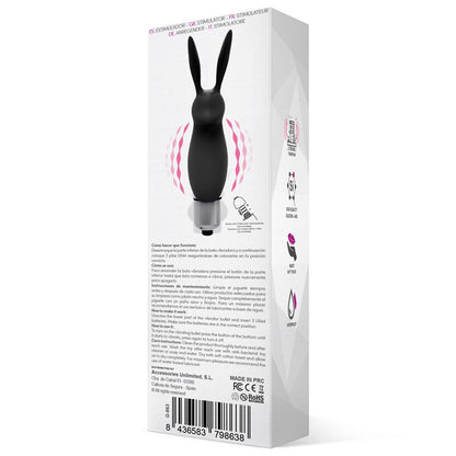 LATETOBED - HOPYE RABBIT VIBRATING BULLET SILICONE BLACK