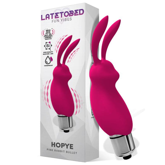 LATETOBED - HOPYE RABBIT VIBRATING BULLET SILICONE PINK