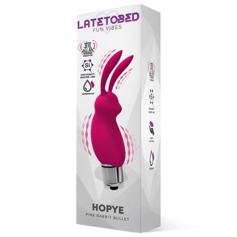 LATETOBED - HOPYE RABBIT VIBRATING BULLET SILICONE PINK