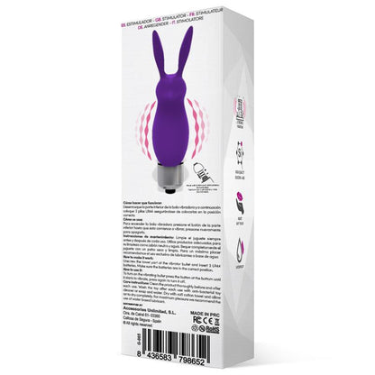 LATETOBED - HOPYE RABBIT VIBRATING BULLET SILICONE PURPLE