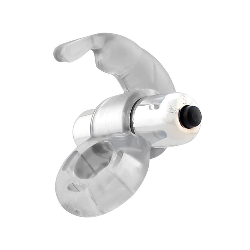 LATETOBED - HORIZON VIBRATING PENIS RING WITH RABBIT CLEAR