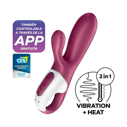 SATISFYER - HOT BUNNY HEAT EFFECT RABBIT VIBE SATISFYER CONNECT APP