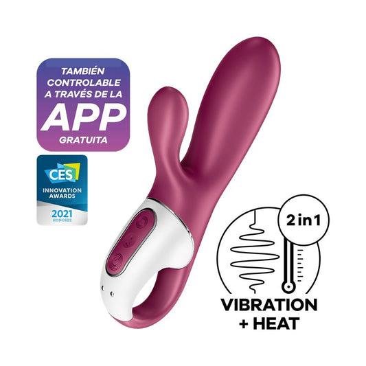 SATISFYER - HOT BUNNY HEAT EFFECT RABBIT VIBE SATISFYER CONNECT APP