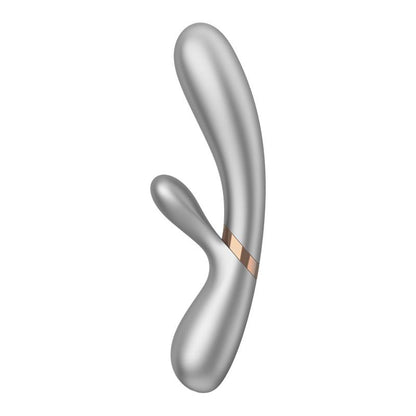 SATISFYER - HOT LOVER HEAT EFFECT VIBE WITH APP SILVER AND CHAMPAGNE