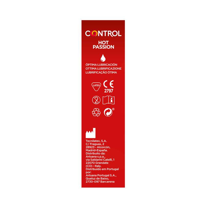CONTROL - HOT PASSION WARMING EFFECT 10 UNITS