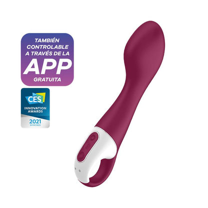 SATISFYER - HOT SPOT VIBE WITH HEAT FUNCTION G-SPOT USB SILICONE