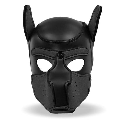 INTOYOU BDSM LINE - HOUND NEOPRENE DOG HOUND REMOVABLE MUZZLE BLACK ONE SIZE