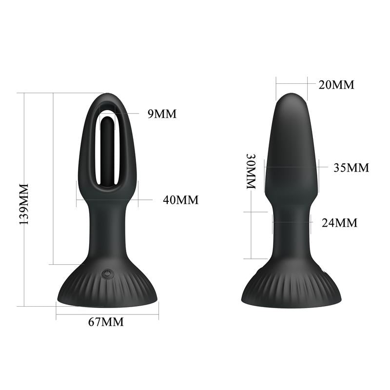 PRETTYLOVE - HUBERT ANAL PLUG WITH 7 WIGGLING
