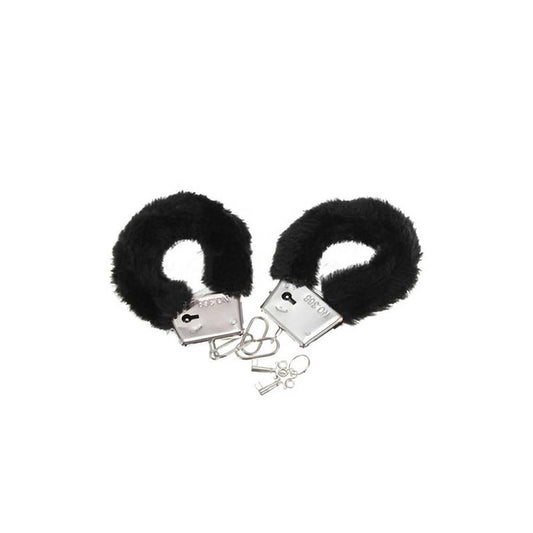 DIVERTY SEX - HUNDCUFFS WITH FUR BLACK