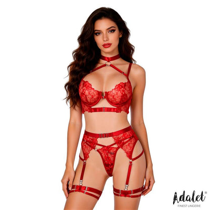 ADALET LINGERIE - HYACINTH BRA GARTER SET AND THONG