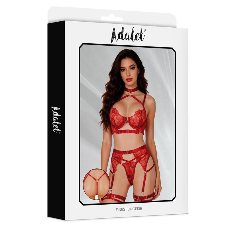 ADALET LINGERIE - HYACINTH BRA GARTER SET AND THONG
