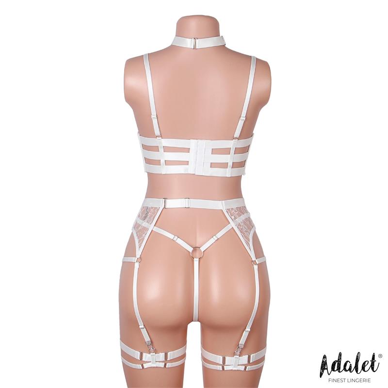ADALET LINGERIE - HYACINTH BRA GARTER SET WITH THONG