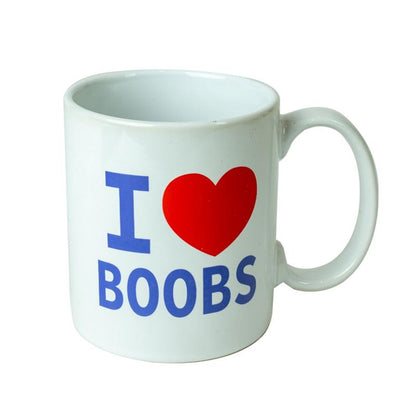 SPENCER & FLEETWOOD - I LOVE BOOBS CERAMIC MUG